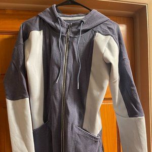 Under Armour Women's Sky Blue & Darker Blue ColdGear Zip-up Hoodie, Size Small